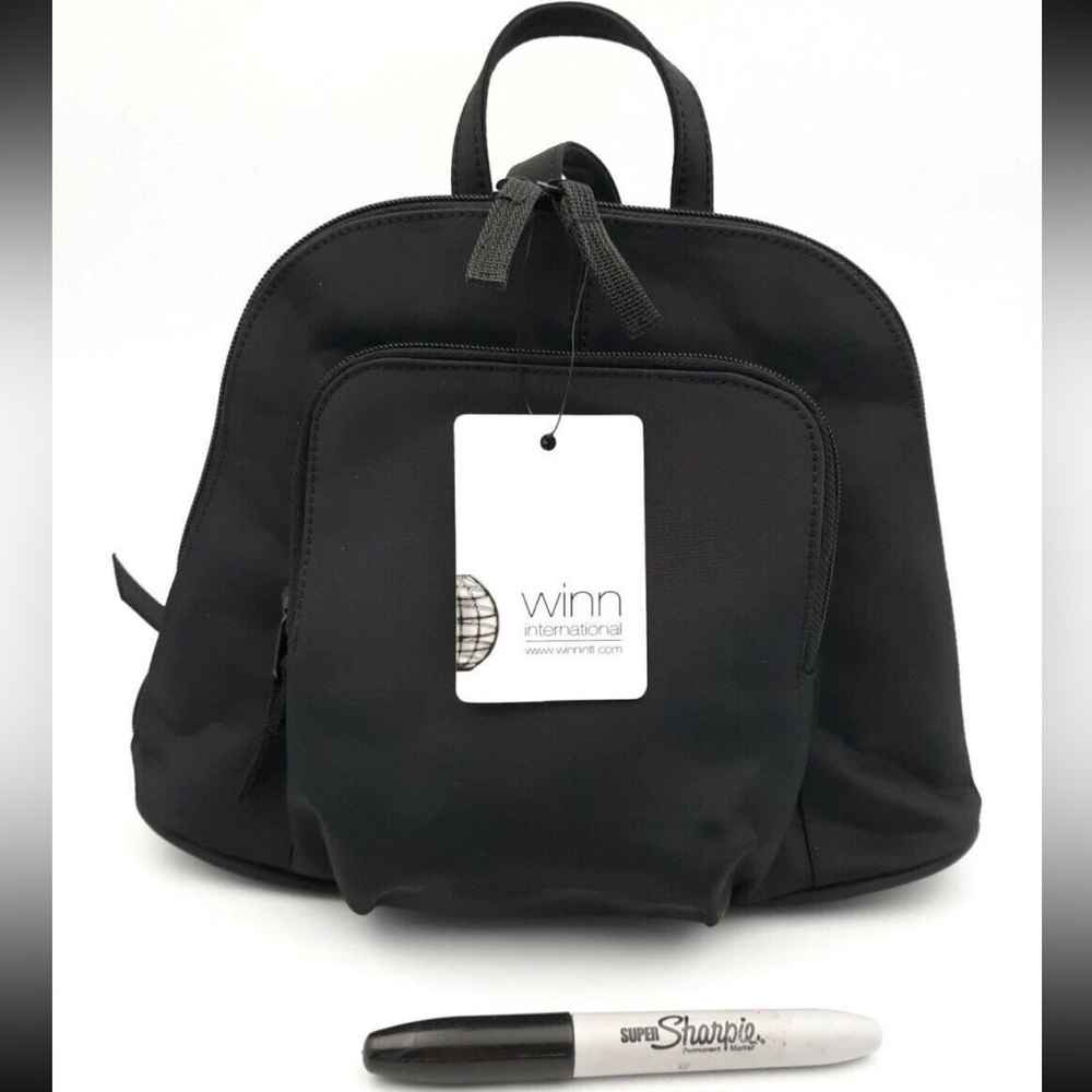 NEW Winn International Microfiber Mini Backpack - Black